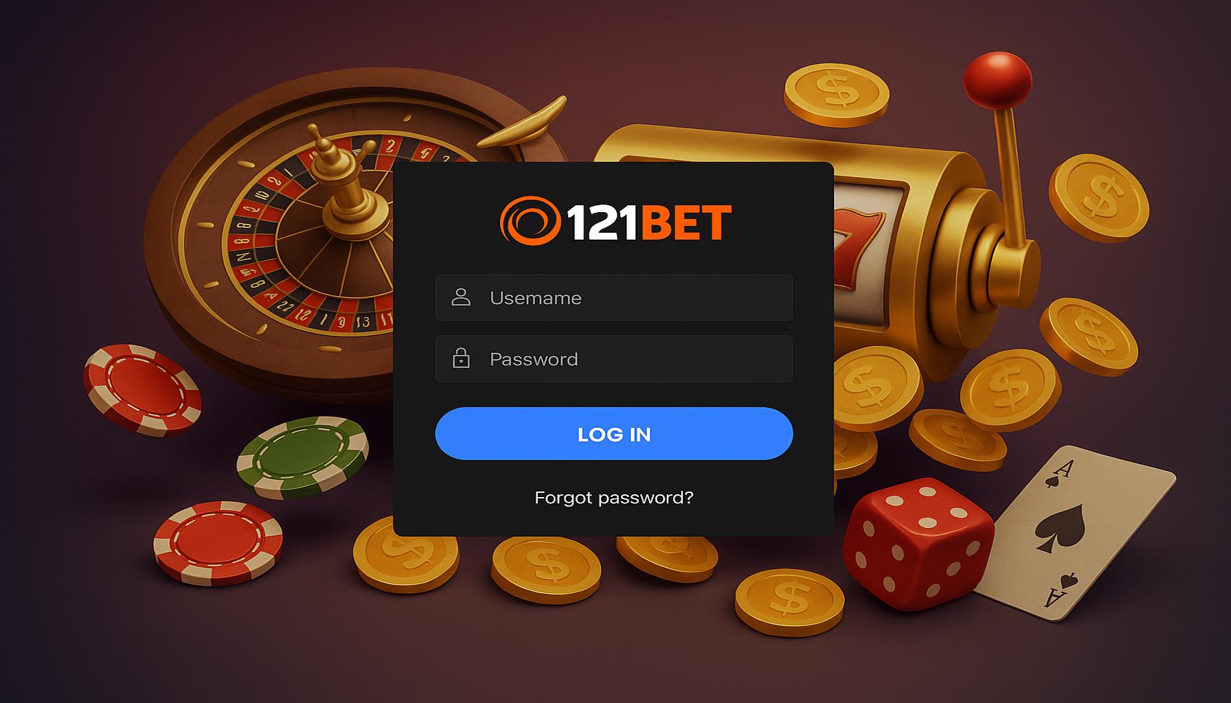 Login no Cassino 121BET