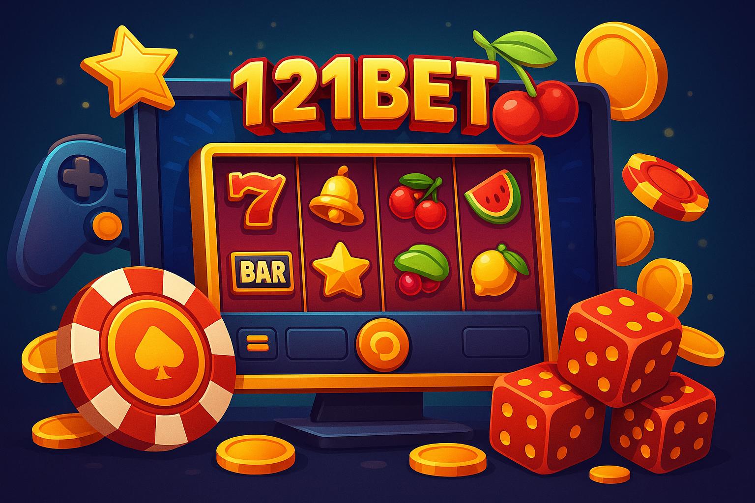Explore o mundo das slot machines no 121BET Casino